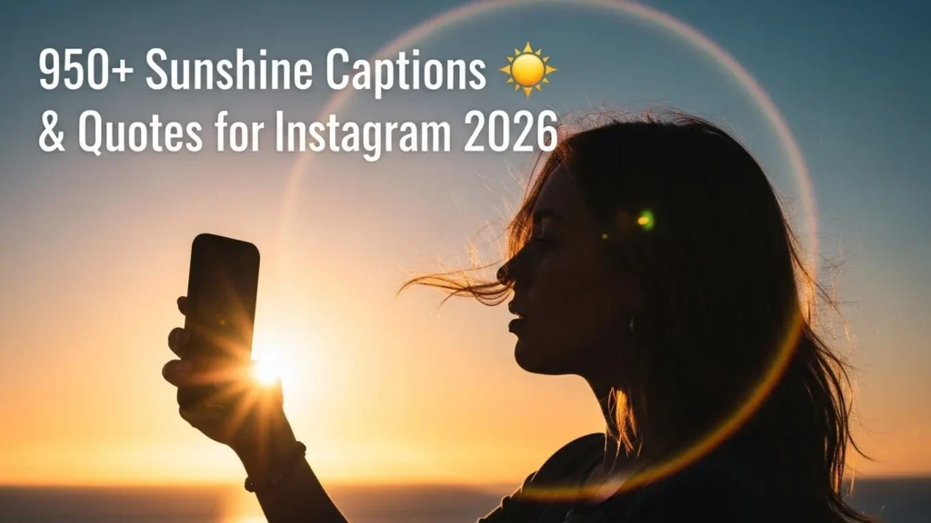 950+ Sunshine Captions ☀️ & Quotes for Instagram 2026
