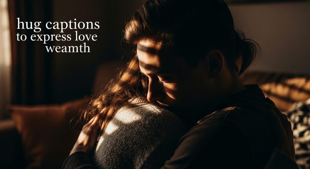 hug captions to express love warmth