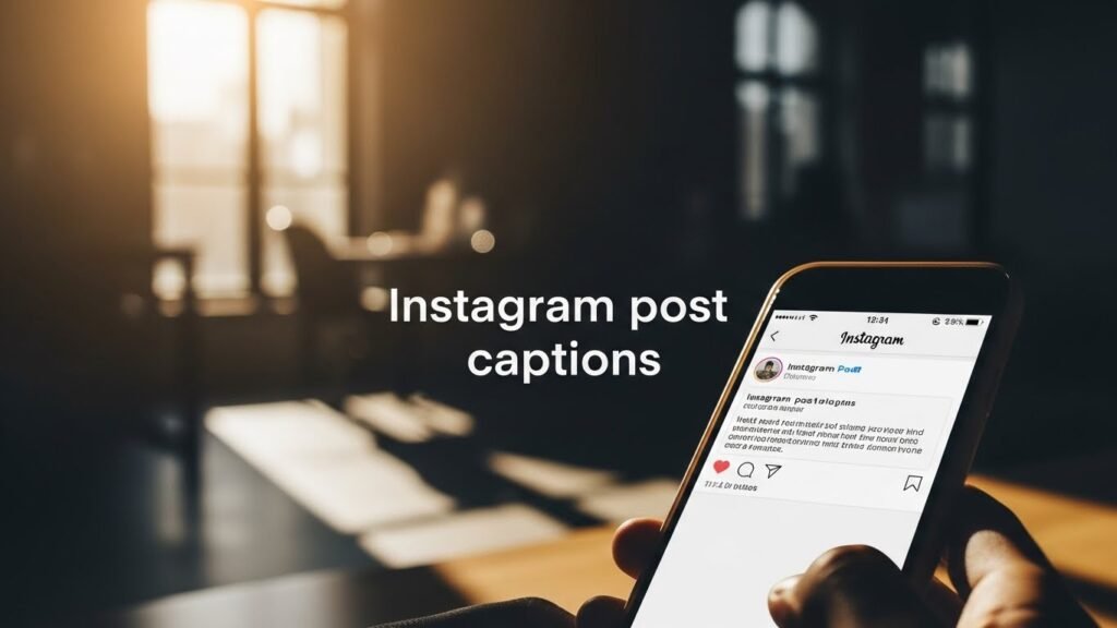 Instagram post captions