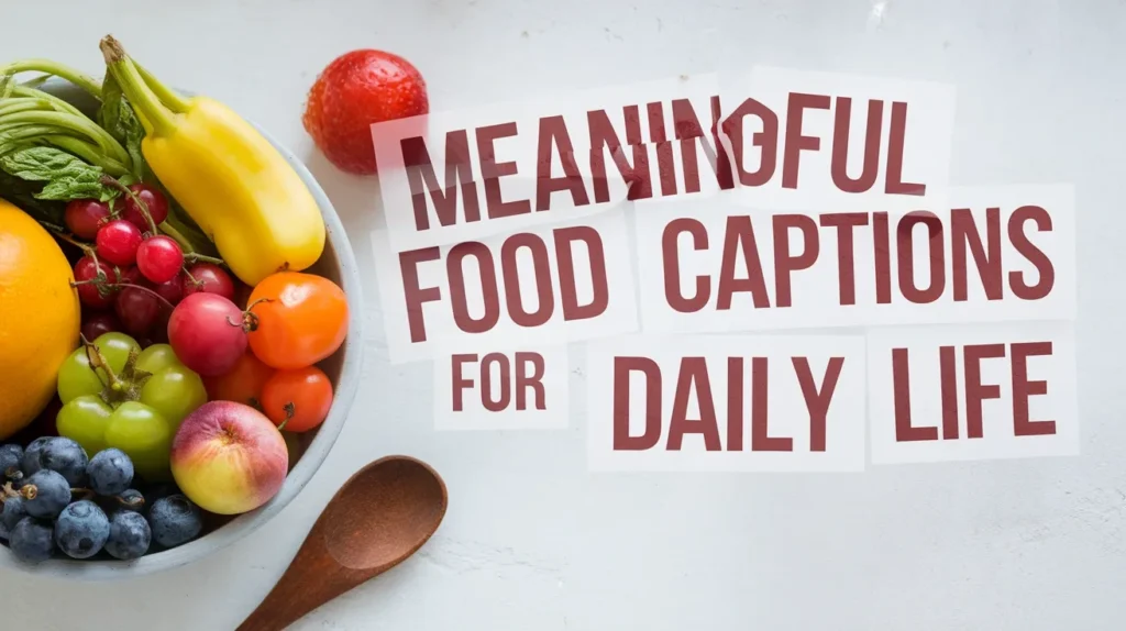 Meaningful food captions for daily life