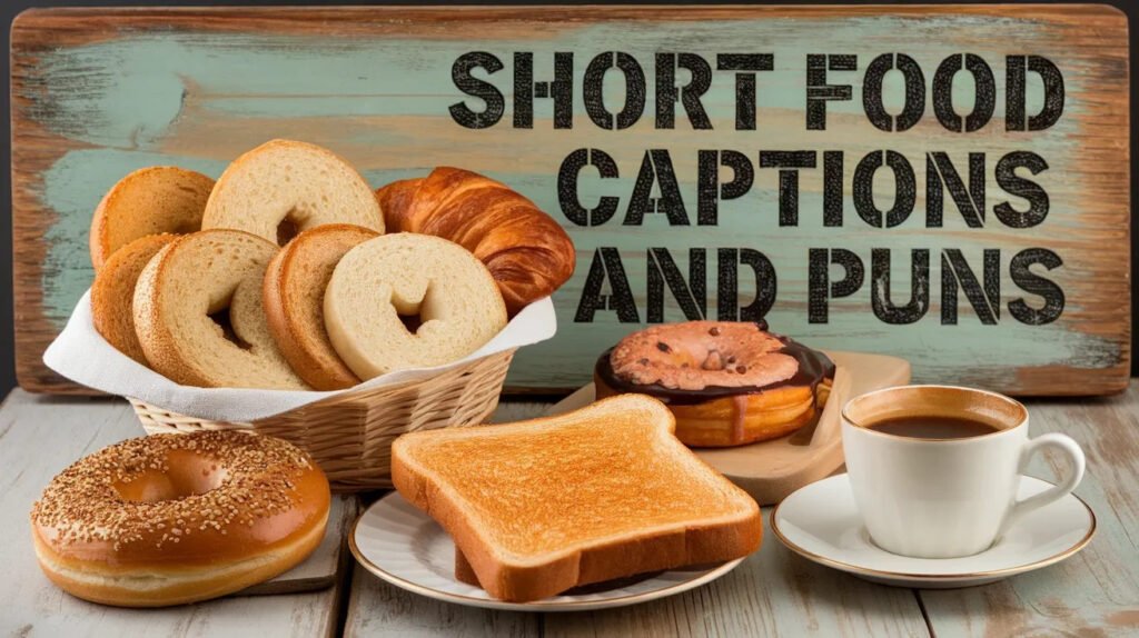Short Food captions and puns