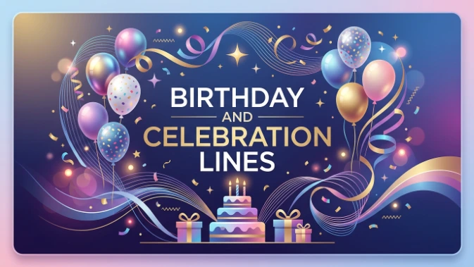 Birthday and Celebration Lines