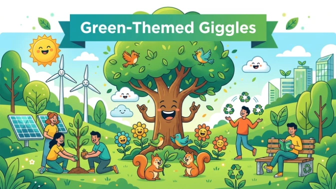 Green-Themed Giggles