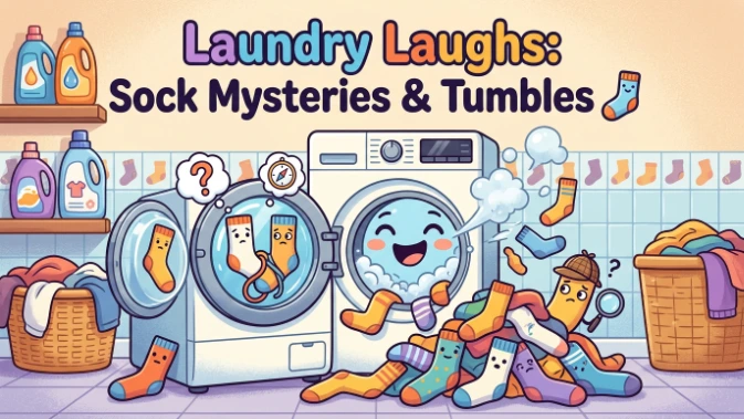 Laundry Laughs: Sock Mysteries & Tumbles 🧦