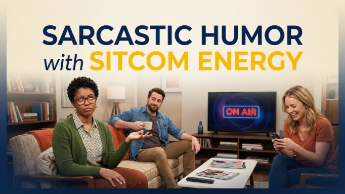 Sarcastic Humor with Sitcom Energy