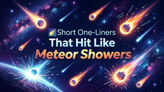  Short One-Liners That Hit Like Meteor Showers
