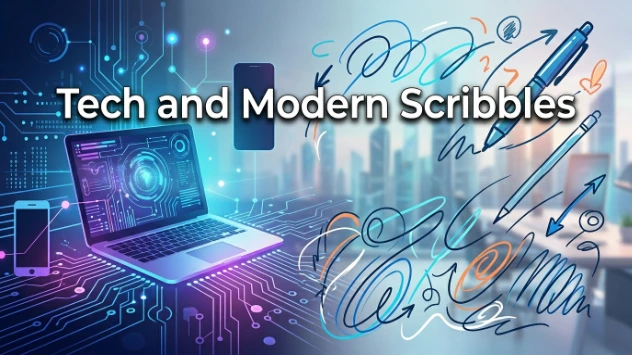 Tech and Modern Scribbles